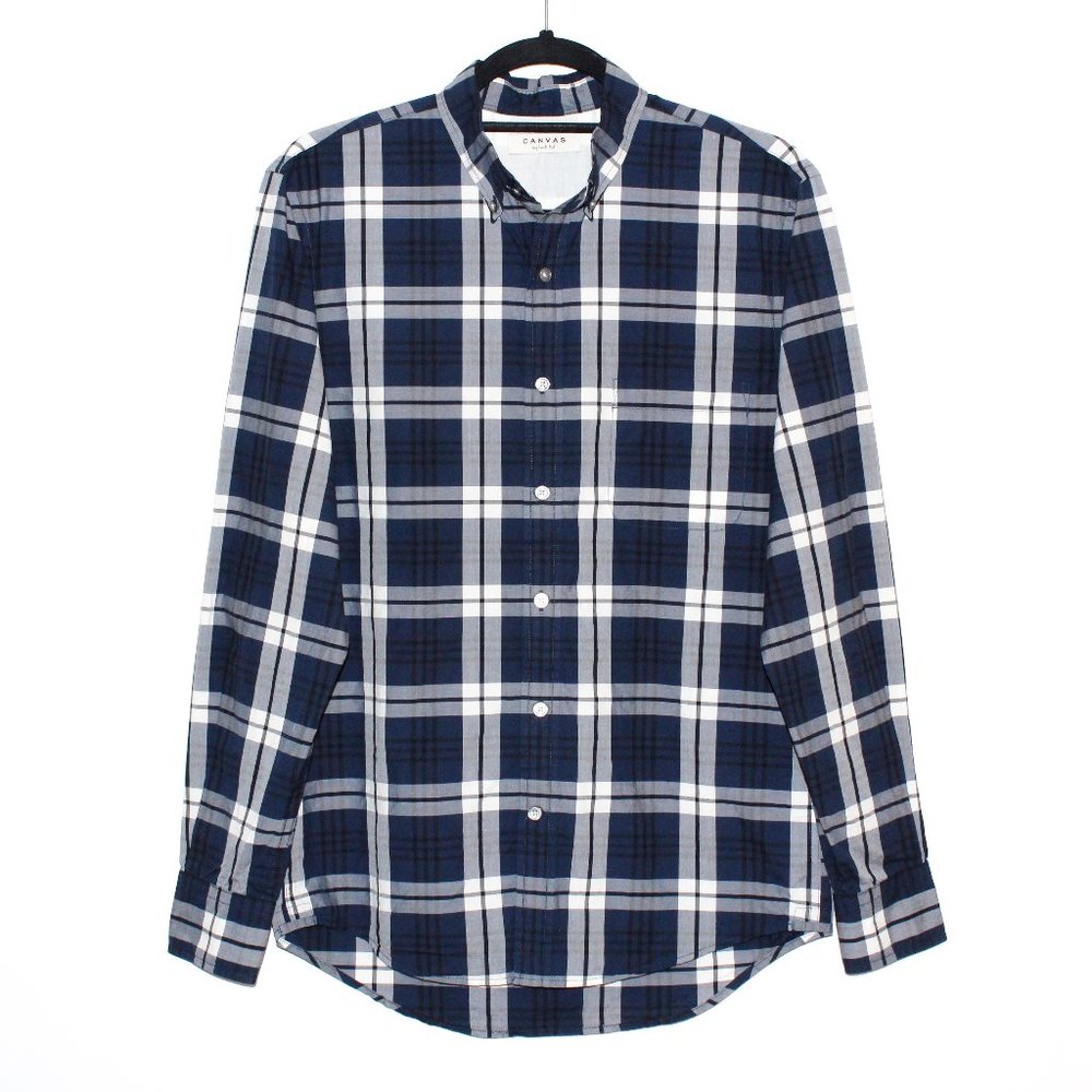 Canvas by Lands' End Plaid Button-Down Shirt